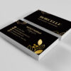 Gold Filing Card, 350 gsm Paper , Front Back 4 Color Printing , Matt Lamination, with Gold Foiling