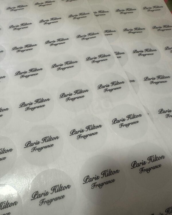 PVC VINYL STICKER , Transperent, Clear Print and Cutt